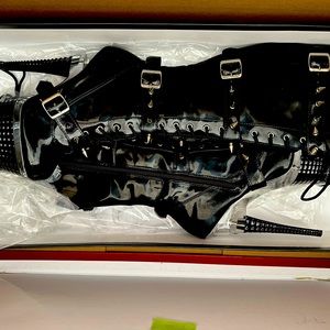 Pleaser Heels Illusion Spike Platform Boots